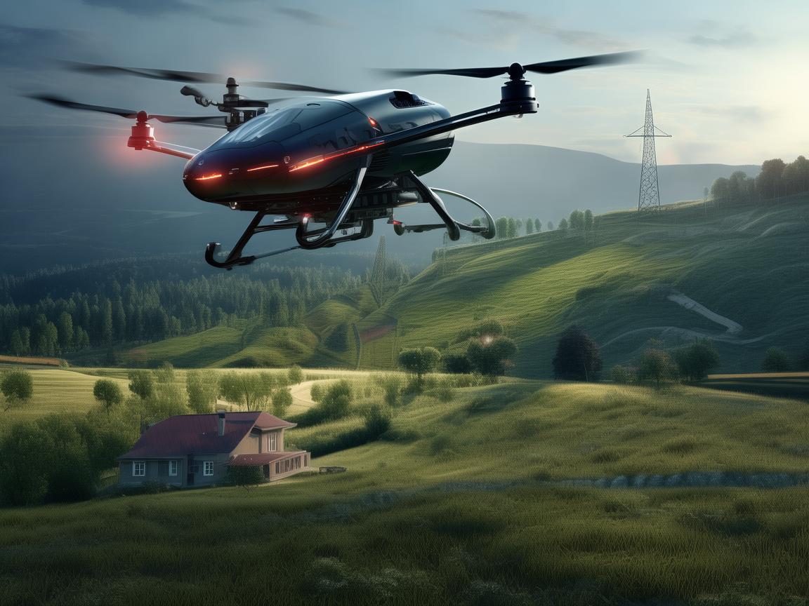 无人机电力巡检，洞察电力隐患，守护十二指肠溃疡患者用电安全