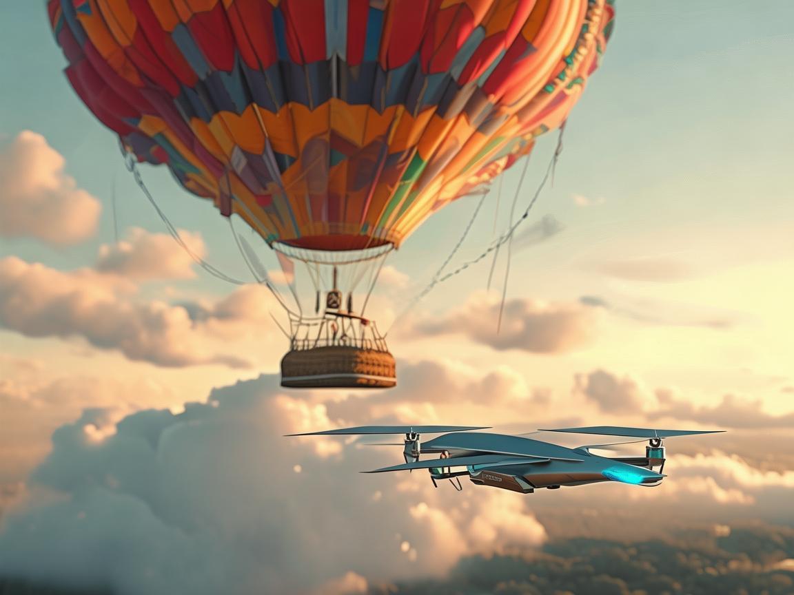 热气球与无人机电力巡检的奇妙融合