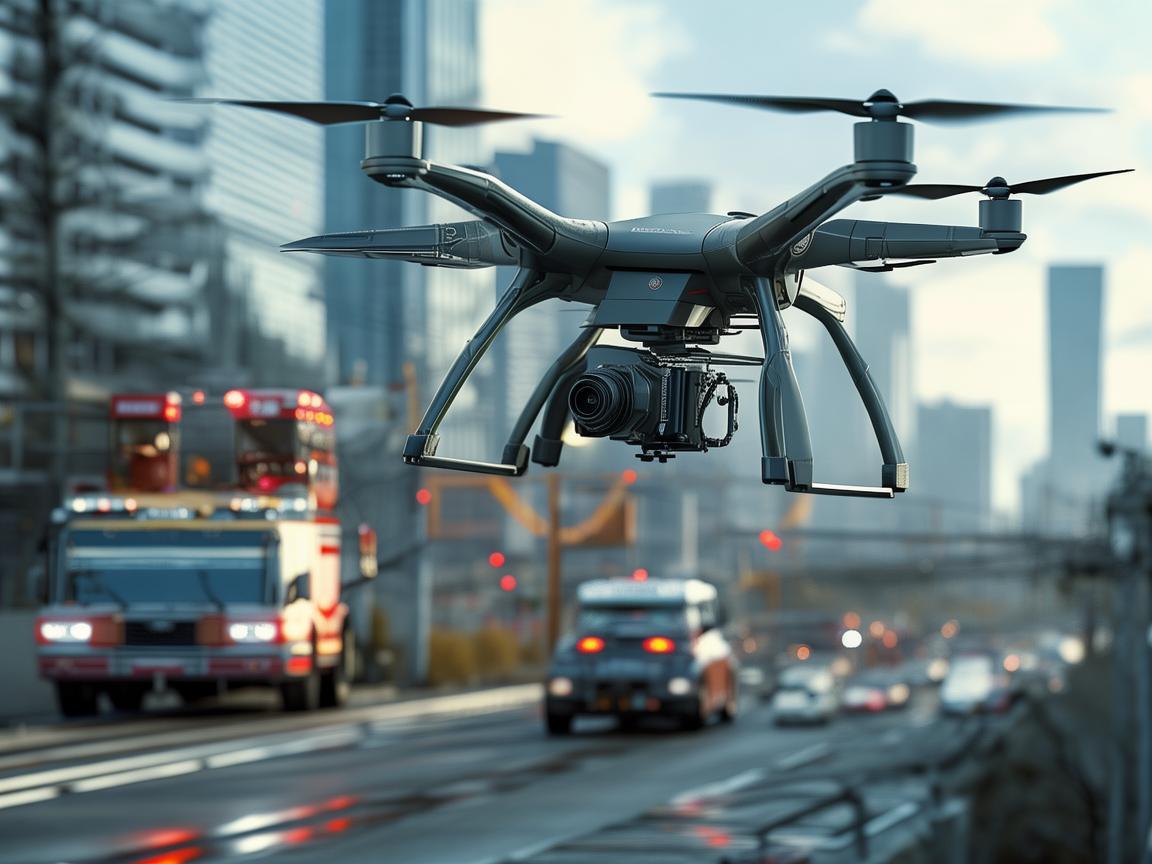 无人机电力巡检，为消防车开辟新视野助力电力安全保障